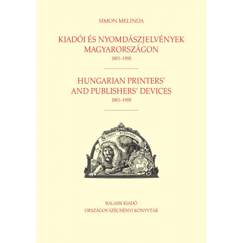 Simon Melinda, Kiadói  és nyomdászjelvények  Magyarországon 1801–1900